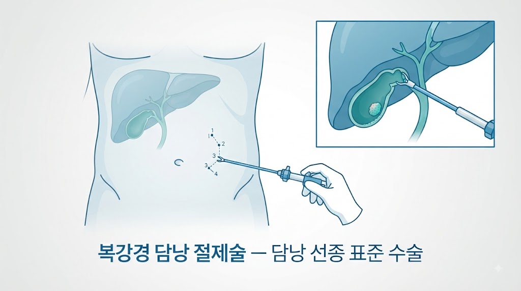 담낭 선종 수술 — 복강경 담낭 절제술 과정과 적응증 안내
