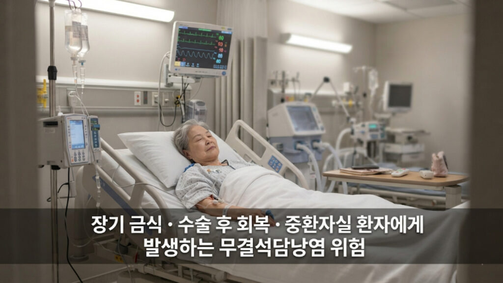  무결석담낭염 원인 — 중환자실 장기 입원과 수술 후 담즙 정체 위험