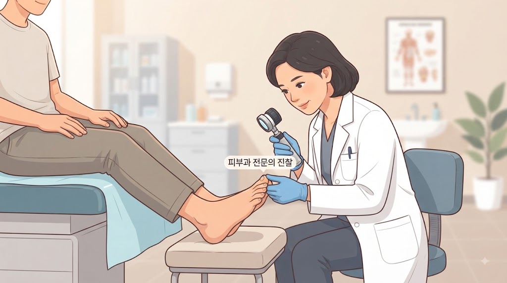 조갑진균증 피부과 치료 및 진료 확인 일러스트