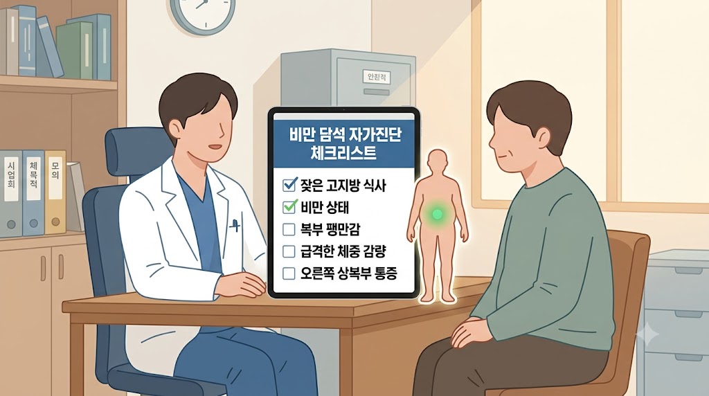 담석 예방 체크리스트 — 올바른 체중관리와 자가진단 5가지