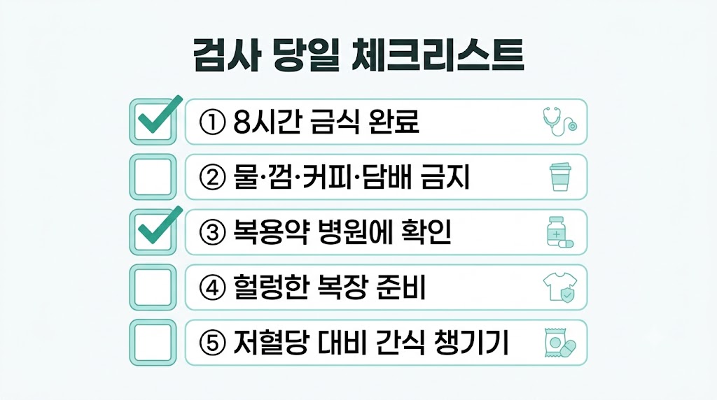 검사 당일 준비사항 체크리스트 5가지