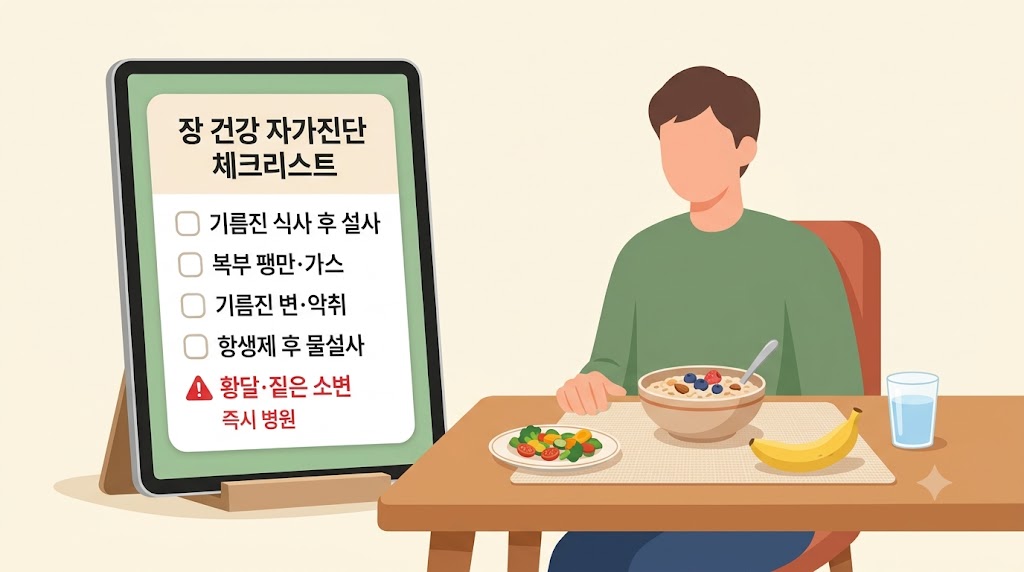 장 건강 자가진단 체크리스트와 일상 관리 수칙 가이드